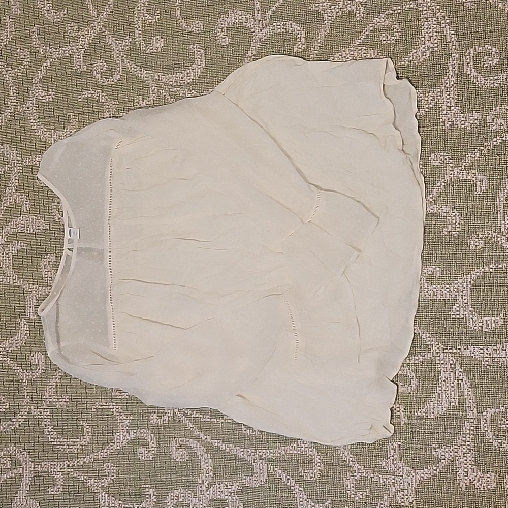 Old Navy 3X white blouse